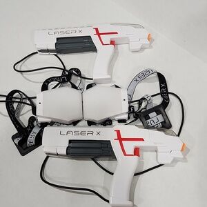 LASER X Laser Gaming Set Indoor Outdoor LAZER TAG GUNS 2 Players‎ Kid Approved